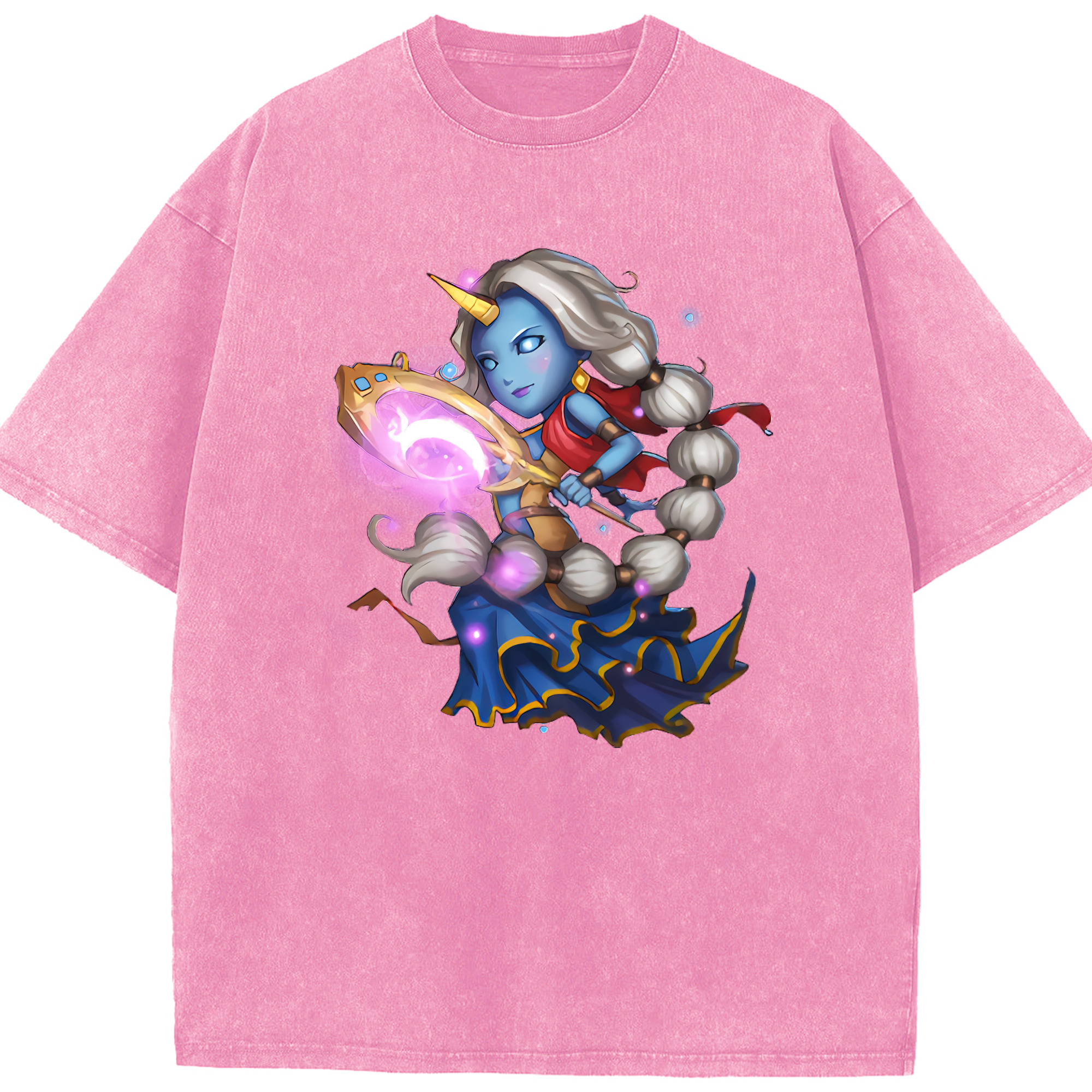リーグ・オブ・レジェンド League of Legends LOL 綿100% ヴィンテージ風 半袖Tシャツ（フロントプリント）
